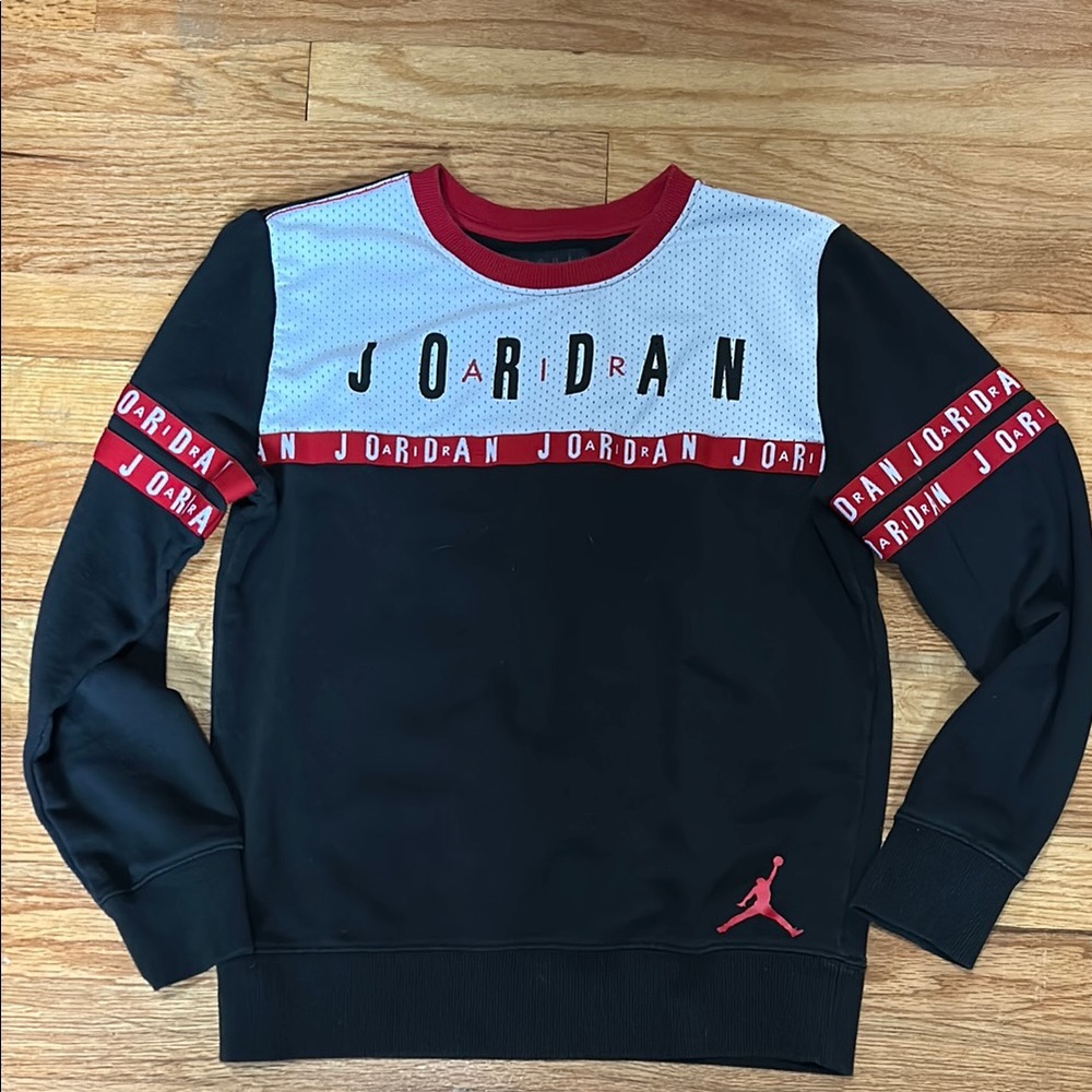 Jordan Black and Red crew neck